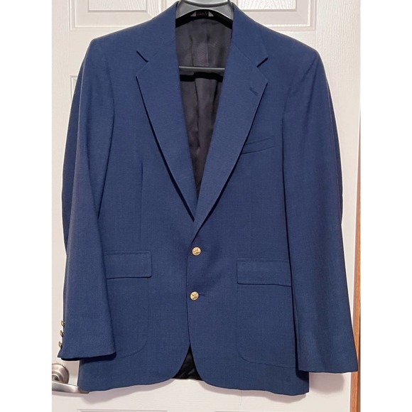 Hamrick’s Other - Hamrick's Men's Vintage Navy Blue Two Button Front Blazar/Jacket Size 42L‎